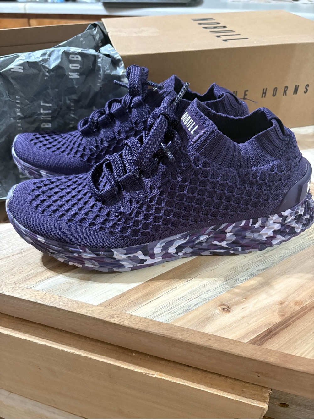 NOBULL Purple Diamond Knit Runner LIKE NEW!!!